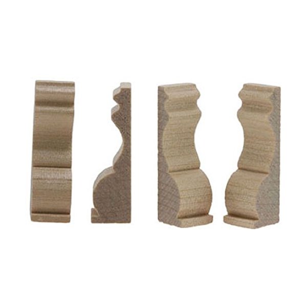 Classics Dollhouse Miniature Set of 4 Small Brackets