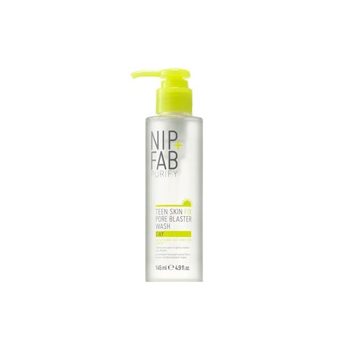 Nip+Fab Teen Skin Fix Pore Blaster Day Face Wash with Wasabi Extract and Vitamin E Cleansing Micellar Gel Facial Cleanser for Oil Control, Refining Minimizing Pores, 4.9 Oz