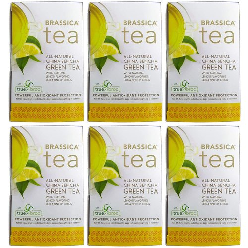 Brassica Tea Green Tea With Lemon & SGS Green Tea 16 Count
