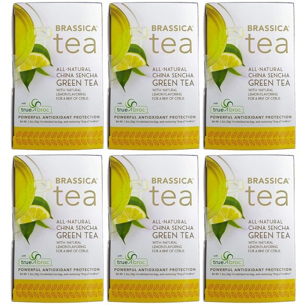 Brassica Tea Green Tea With Lemon & SGS Green Tea 16 Count