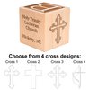 Personalized Baby Baptism/Dedication/Christening Wood Block, Choose From 3 Sizes, Baptism Gift For Boy, Girl, Baby Dedication Gifts, Unique Baptism Gifts (2.5")