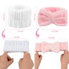 HoveBeaty Wrist Towels for Washing Face, Spa Face Wash Headband and Wristband Set Microfiber Wrist Scrunchies Highly Absorbent Washband (6 PCS)