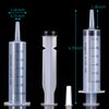 4 Pack Large Syringes for Liquid, 20ml & 60ml Plastic Syringe for Measuring, Lip Gloss TKP Lipgloss Base Flavoring Oil Food Oral Medicine Injection Feeding- with Tip Cap and Pipettes