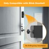 Blink Doorbell Mount, Anti-Theft Blink Video Doorbell Door Mount Bracket No Drilling, Not Block Doorbell Motion Sensor, Easy to Install, Fit for Blink Doorbell Camera (Black)
