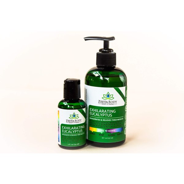 Zeeta Exhilarating Eucalyptus Body Oil 2Oz.