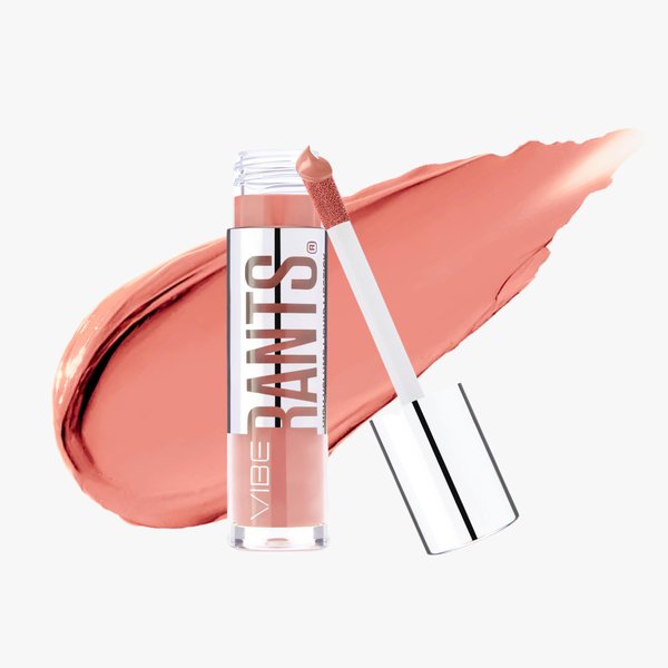Vibe RANTS | Liquid Matte Lipstick | Long Lasting Matte Finish | High Volume Pigments for Rich, 12-Hour Wear | Vegan, Hydrating and Cruelty Free | GIRLVANA: PERFECT NUDE WITH A TOUCH OF GIRL