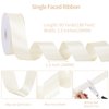 Ivory Satin Ribbon 1 1/2 Inch 60 Yards Cream Ribbon for Wedding Gift Wrapping Hair Bows Crafts Flower Bouquet Birthday Decorations