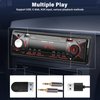 UNITOPSCI Single Din Bluetooth Car Stereo Multimedia Car Audio Receiver, Hands-Free Call, FM Radio Car MP3 Player, Auxiliary Audio/USB Input, Fast Charge LCD Digital Display Media Player