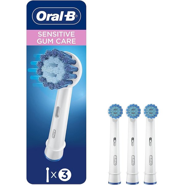 Oral-B Sensitive Gum Care Electric Toothbrush Replacement Brush Heads Refill, 3 Count