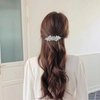 Hair Barrettes for Women, Rhinestone Hair Clips Sparkle Hair Barrettes Crystal Hair Clips for Women Girls Fancy Bridal Hair Clips Wedding Hair Accessories(Silver)
