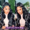 AUOCATTAIL Glueless Wigs Human Hair Pre Plucked Pre Cut 150% 13x4 Hd Transparent Lace Front Wigs With Baby Hair 28 Inch Body Wave Human Hair For Black Women