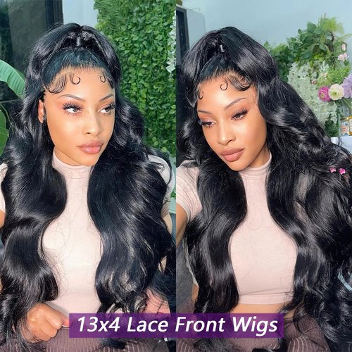 AUOCATTAIL Glueless Wigs Human Hair Pre Plucked Pre Cut 150% 13x4 Hd Transparent Lace Front Wigs With Baby Hair 28 Inch Body Wave Human Hair For Black Women