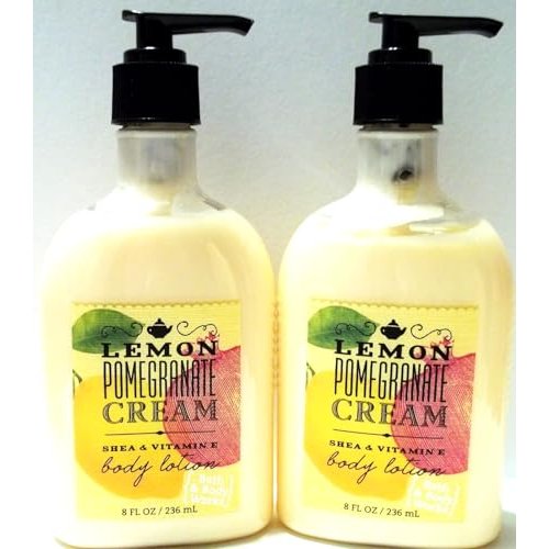 2 Bath LEM0N POMEGRANATE CREAM Body Lotion, 8 oz