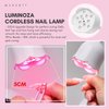 Makartt UV Nail Lamp, Luminoza 10W Mini Cordless Nail Light for Gel Nail Polish, Rechargeable LED Flash Cure Lamp Auto Curing Dryer with 4 Timers，Goosenecks UV Lamp for Nail Salon Home DIY Manicure