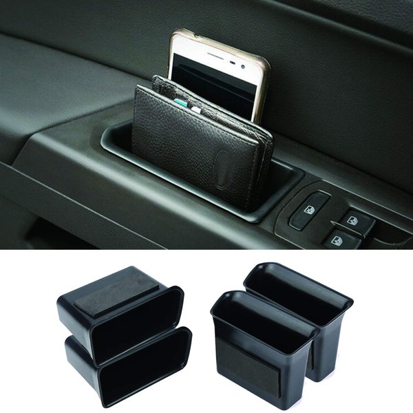 Citumo 4PK Armrest Container Door Storage Organizer Box Tray Handle for VW Volkswagen Atlas 2018-2022 Atlas Cross Sport (2 Front & 2 Rear)