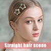 UGWkivd 30pcs Star Hair Clips Silver,Hair Accessories Y2K 2000s,Snap Metal Hair Clips 1.22'',Small Cute Non Slip Hair Barrettes, Kawaii Hair Clips for Women Girls