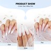 Morovan Acrylic Nail Kit - Acrylic Powder and Professional Acrylic Liquid set for Acrylic Nails Extension for Beginner DIY at Home 3 Colors