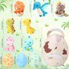 11 Pieces Dinosaur Stuffed Animal Small Dino Plush Toy and Egg Bag Set Stuffed Dinosaur Cute Stuffed Animals Plush Toys Soft Dinosaur Stuff Animals for Birthday Dinosaur Themed Party Decorations