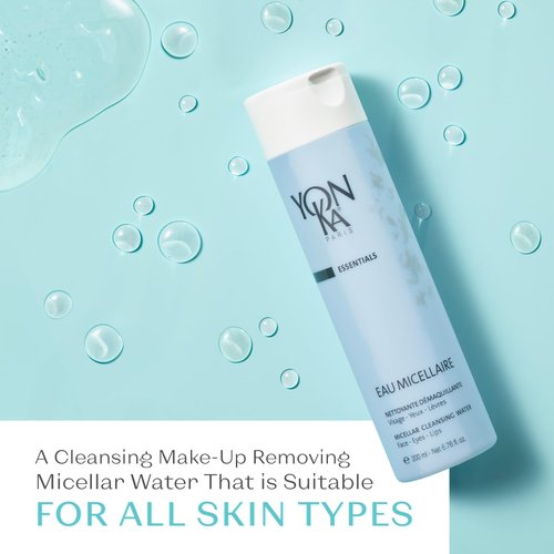 Yon-Ka Eau Micellaire (200ml) Micellar Water and Cleansing Makeup Remover, Gentle Face Wash with Rose and Chamomile to Remove Impurities and Hydrate, All Skin Types, Paraben-Free