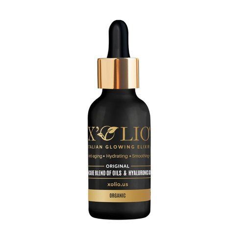 X’Olio Original – The Italian Glowing Elixir | Anti-Aging Face Oil with Hyaluronic Acid & Vitamin E | Hydrating Glow Serum for Radiant, Smooth Skin | 30ml