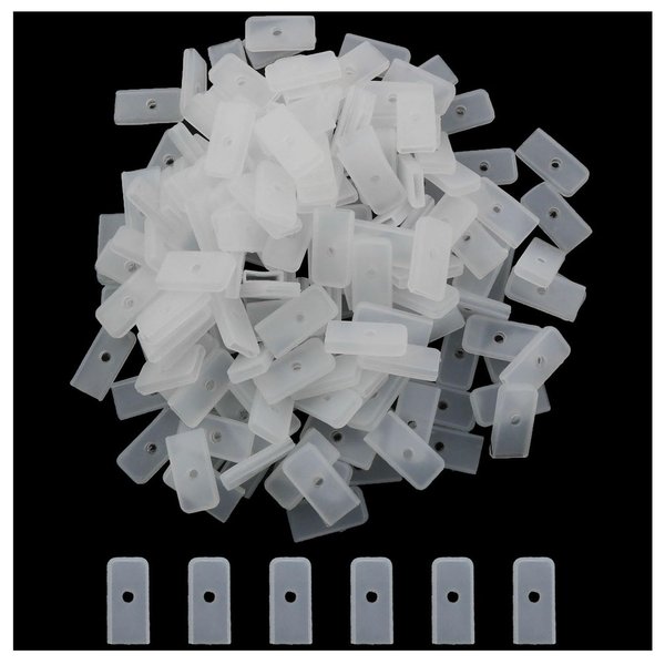 XGNG 120PCS 6mm Collar Corset Spiral Boning Tips End Caps for Sewing Polyester Boning, White
