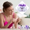 2 Pieces Dappen Dish with Lid, Liquid Powder Dappen Dish for Acrylic Nails Crystal Bowl Glass Dapping Dish Glassware Nail Stand Cup for Nail Manicure Care Tools DIY