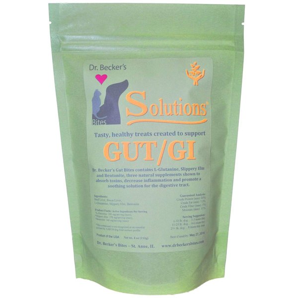 Dr. Becker's Solutions Bites for Dogs and Cats, 4 Ounces Per Bag (Gut/GI)