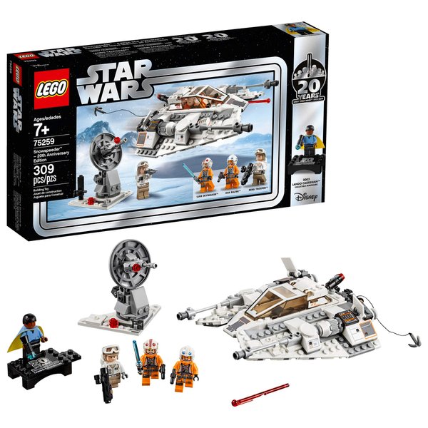 LEGO Star Wars: The Empire Strikes Back Snowspeeder – 20th Anniversary Edition 75259 Building Kit, New 2019 (309 Pieces)