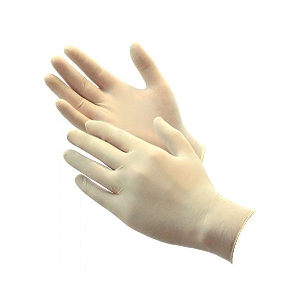 Latex Powder Free Gloves, 1 box, Small,100 gloves per box