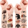 Football Temporary Tattoos Birthday Party Supplies Decorations 81 PCS Tattoos Stickers American Rugby Fans Cheerleaders Cute Party Favors Kids Boys Girls Gifts Ideas Classroom School Prizes Themed
