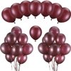 Burgundy Balloons 100 Pack 12 Inch Latex Party Balloons Burgundy Wine Red Balloons Latex Balloons for Weddings, Birthday Party, Bridal Shower, Party Decoration (Burgundy, 12 Inch)