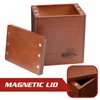 Monster Wooden Deck Box w Strong Magnetic Lid & Security Band- Premium Holds 150 Sleeved Cards- Compatible w Yugioh Commander Magic the Gathering MTG Sports Card, All Trading Card TCG Games, Xmas Gift