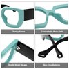 Zeelool Stylish Oversized Geometric Thick Blue Light Blocking Glasses for Women Reece ZOP606881-01 Green