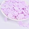 100Pcs Purple Mini Portable Travel Soap Paper Sheets,Flower Shape Disposable Paper Soap Flakes, Hand Wash Cleaning Washing Hand Toiletry Paper Soap Sheets Foot and Hand Care，Cleansers，Hand Wash