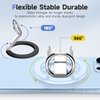 Newest Magnetic Phone Grip for MagSafe, Strong Magnetic Phone Ring Magnetic Finger Ring Grip Stand Holder, Compatible with iPhone 16/15/14/13/12 Series, 2 Free Metal Rings for Non-Magnetic Phones
