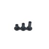 Gun Guy Gear - Open Back Screw Posts Black Finish 20 Pk Leathercraft & Kydex Holster Screw Posts (1/2")