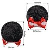 CÉLLOT 6PCS Sequin Mouse Ears Hair Clips - Glitter Hair Bows Cute Mice Ears Hair Clips Barrettes for Women Girls Hair Accessories for Costume Party Favor Halloween Christmas Decoration