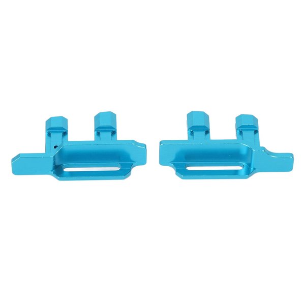 Metal Aluminum Alloy 3S 4S Tall Battery Holder Mount Hold Down with Battery Strap for Traxxas Maxx 1/10 RC Car Upgrade Parts (Blue)