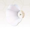 Royal Designs Flare Bottom Outside Corner Scallop Bell Lamp Shade, Beige, 5" x 13" x 8.75"