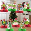 Whoville Christmas Decorations Christmas Honeycomb Centerpieces Whoville Decorations for Christmas Party Table Decorations Naughty Christmas Decorations Christmas Party Supplies
