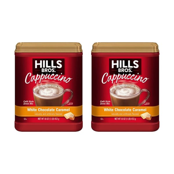 Hills Bros. Flavor Coffee (White Chocolate Caramel, 16 Ounce (Pack of 2))