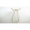 Medium clear frosted white spotted Iridescent hair claw clip