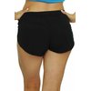 UZZI Women's Basic Running Shorts Swimwear Trunks 1830 Black M