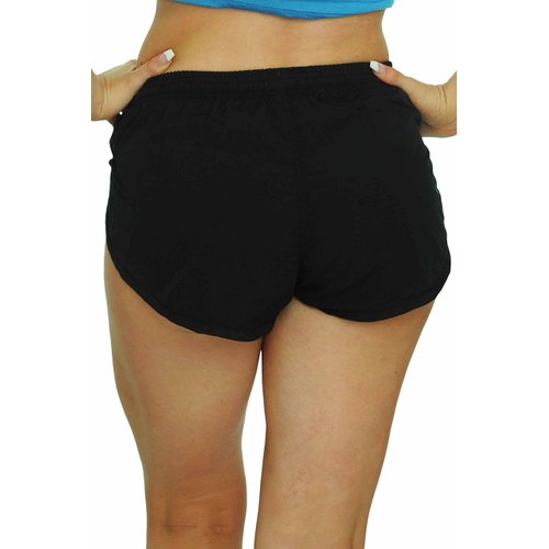 UZZI Women's Basic Running Shorts Swimwear Trunks 1830 Black M