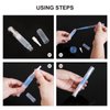 UPZIGS 10 ps 5ml Empty Cuticle Oil Pen, Nail Oil Twist Pen with Brush, Eyelash Growth Liquid Tube, Cosmetic Lip Gloss Container