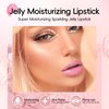 HOSAILY Jelly Glitter Lipstick, Magic Color Changing Lip Stain Queen, Hydrating Long Lasting Tinted Lip Balm with Creamy Texture, High Pigmented Non-Stick Lip Stain Glitter Lip Gloss Makeup, 05