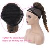 KRSI Afro Puff Lantern Braid Bubble Ponytail Hair Extensions for Women Brwon Caterpillar Ponytail, Kinky Curly Bubble Braid Ponytail Cute Puffball Hairstyles for Adults and Children 22inch(1B/27)