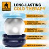 Sparthos Cold Massage Roller Ball - Fitness Cryosphere Massager - Cryo Cryocup Ice Massage Cups - for Muscle, Face, Body Muscles - Manual Polar Icing Cooling Balls - Freeze Tools (Blue, 70mm)