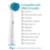 Replacement Brush Heads Compatible With Oral b- Sensitive Gum Care Electric Toothbrush Heads - Pk of 4 Generic Brushes Refill for Oralb Braun- Fits Oral-b 7000, Pro 1000 500 & More!