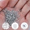 1440Pcs White Crystal Rhinestones,Glass Flatback Gems Small for Nail Face Makeup Art Crafts Clothes Sparkly Decoration -(SS3,1.4mm)